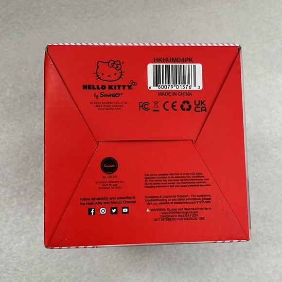 🆕 Hello Kitty Pink Humidifier USB Powered Auto Timer Two Mist Modes - Picture 5 of 5